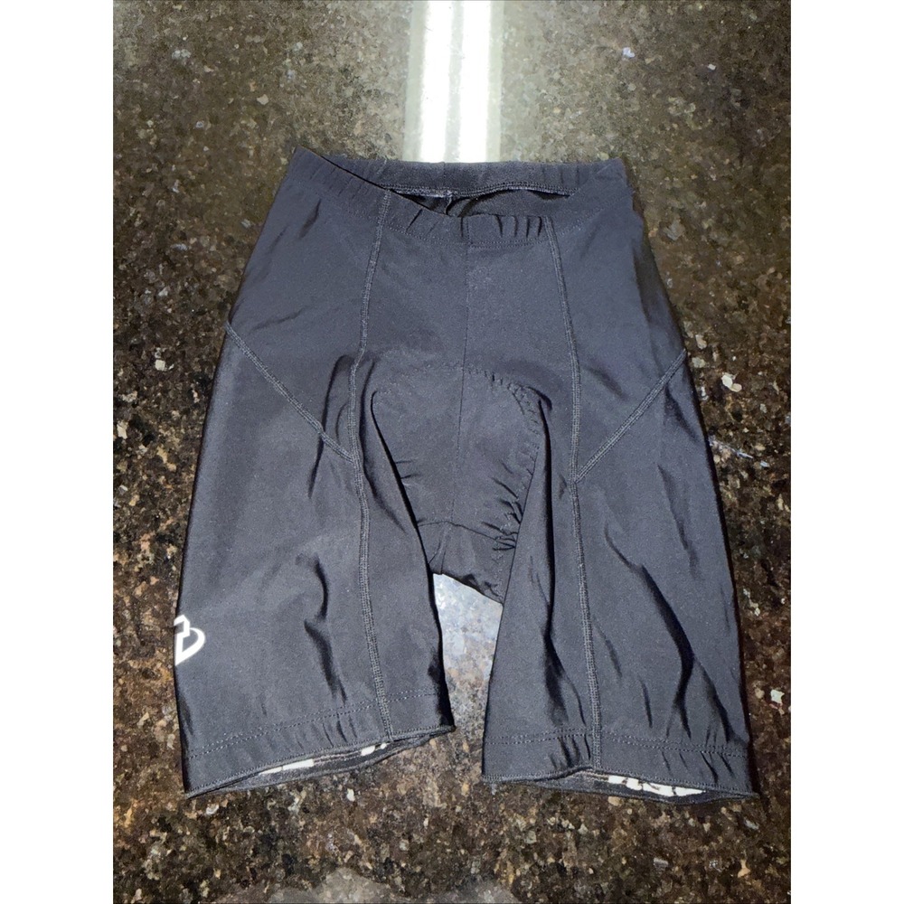 Treks Bicycle Cycling Shorts Sz Sm Adult Black Padded Biker Athlete Compressionk